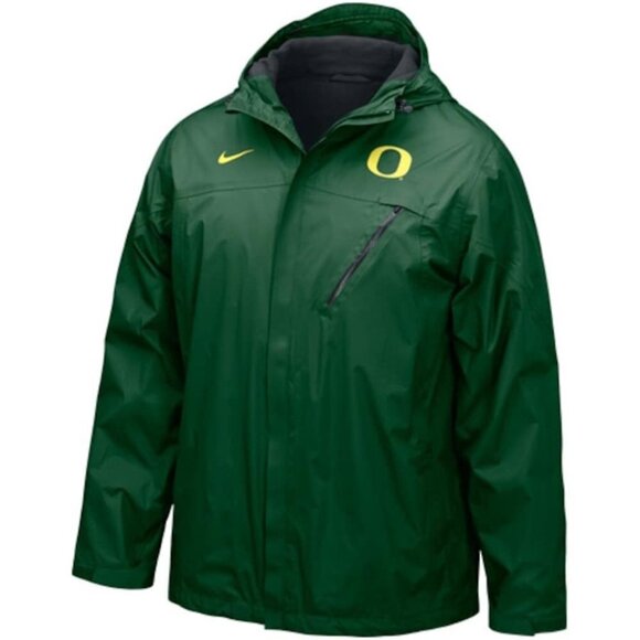 Nike Other - Nike Oregon Ducks Green Conference Storm-FIT Zip Performance Hoodie Jacket sz L